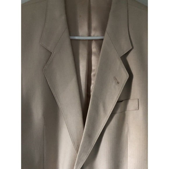 Vintage Men’s Suit Jacket by NIK Konfecija 1960s Made In Zagreb Yugoslavia Cream - Picture 13 of 16